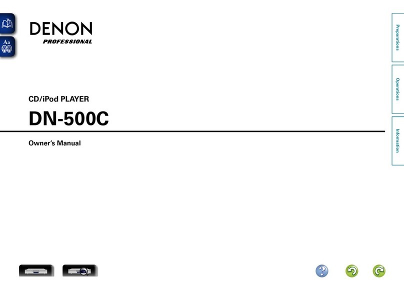 Denon Professional DN-500C owner's manual