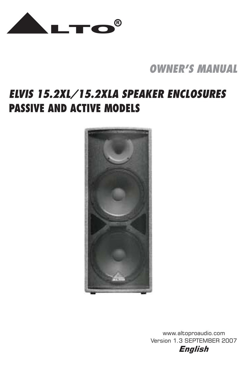 Alto ELVIS 15.2XL User manual