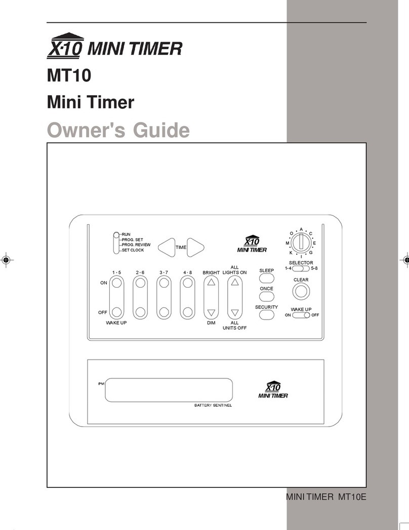 X10 MT10 User manual