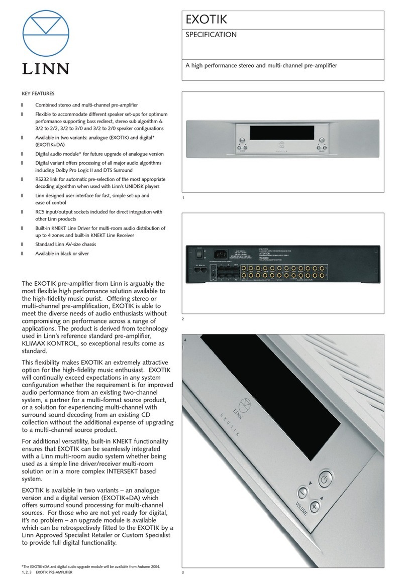 Linn EXOTIK User manual Linn EXOTIK User manual