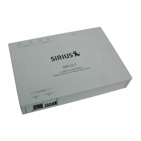 Sirius Satellite Radio Model Satellite user manual