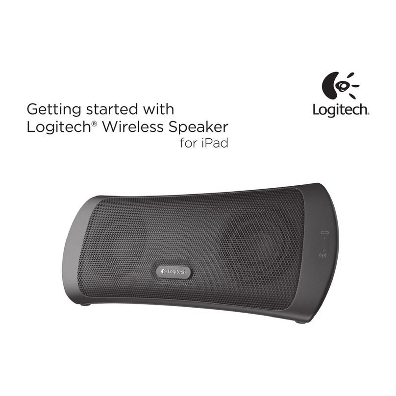 Logitech Wireless Speaker for Ipad User manual