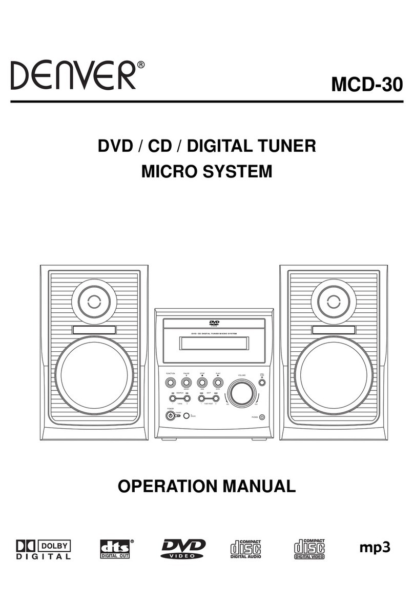 Denver MCD-30 User manual