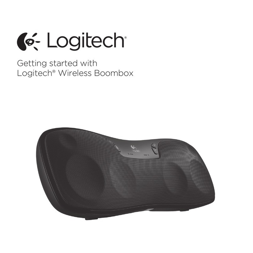 Logitech Wireless Boombox User manual