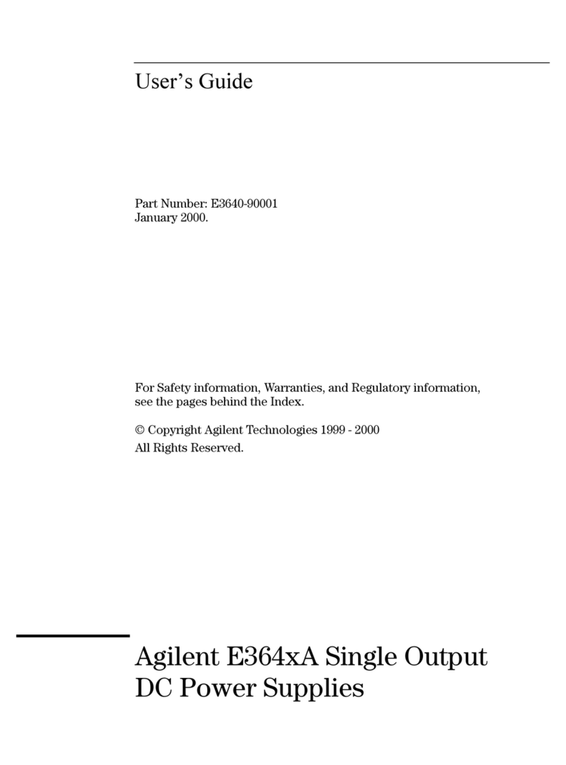 Agilent Technologies E364XA Series User manual Agilent Technologies E364XA Series User manual