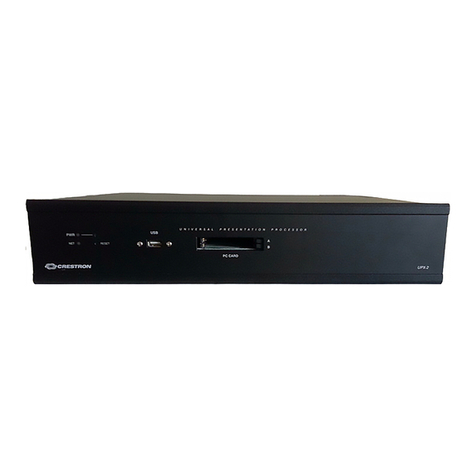 Crestron UPX-2 User manual