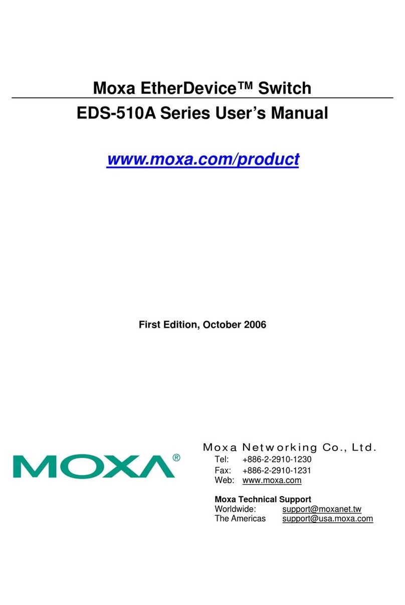 Moxa Technologies EtherDevice EDS-510A Series user manual