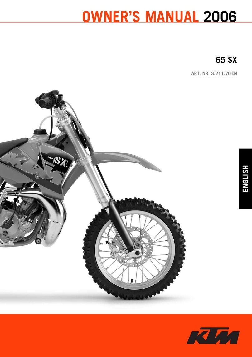 KTM 65 SX 2006 User manual