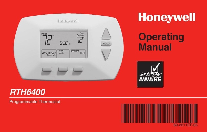 Honeywell RTH6400 Series User manual