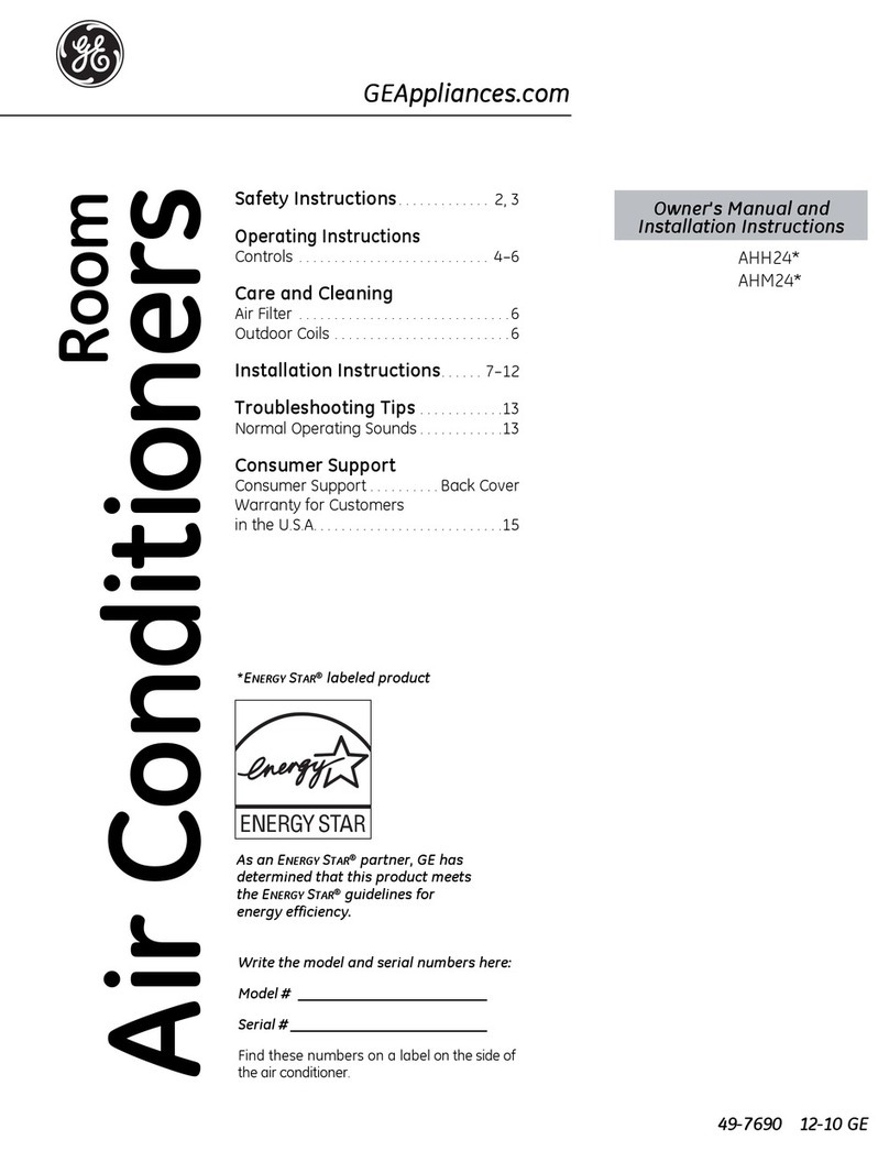 GE AHH24 Series Operating instructions