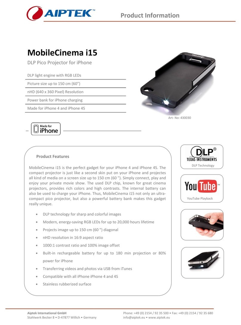 AIPTEK MobileCinema i15  User manual