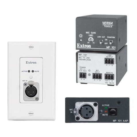 Extron electronics MP 101 D User manual