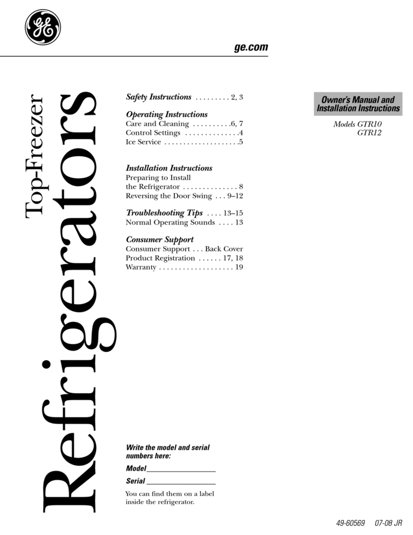 GE GTR10 Operating instructions