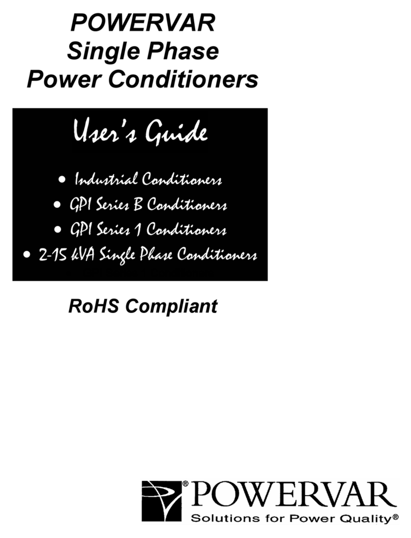 Powervar GPI Series 1 user guide