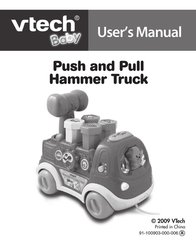 V-tech Push and Pull Hammer Truck User manual