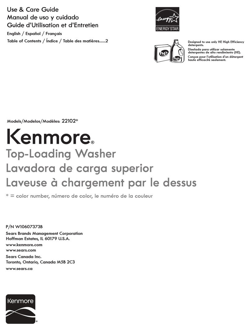 Kenmore 22102 Series User manual Kenmore 22102 Series User manual