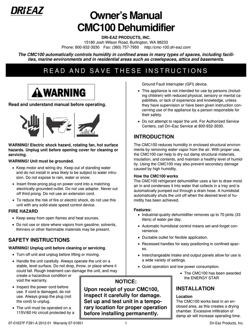 Drieaz CMC100 owner's manual