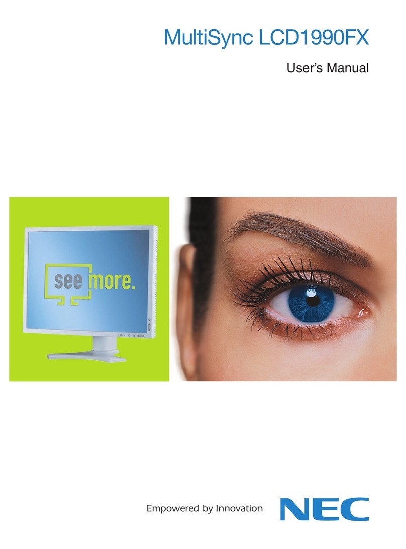 NEC MultiSync LCD1990FX User manual