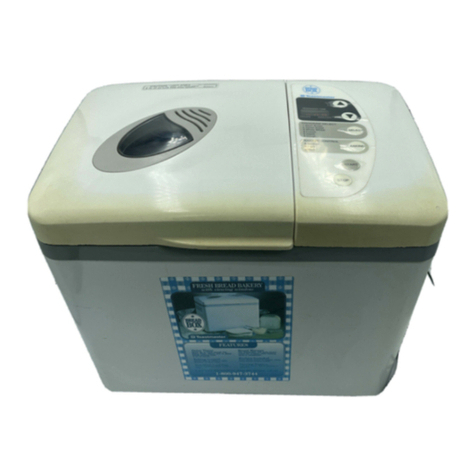 Toastmaster Bread Box 1196 User manual