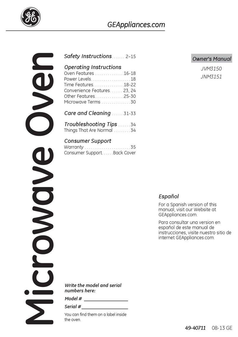 GE JVM3150 User manual GE JVM3150 User manual