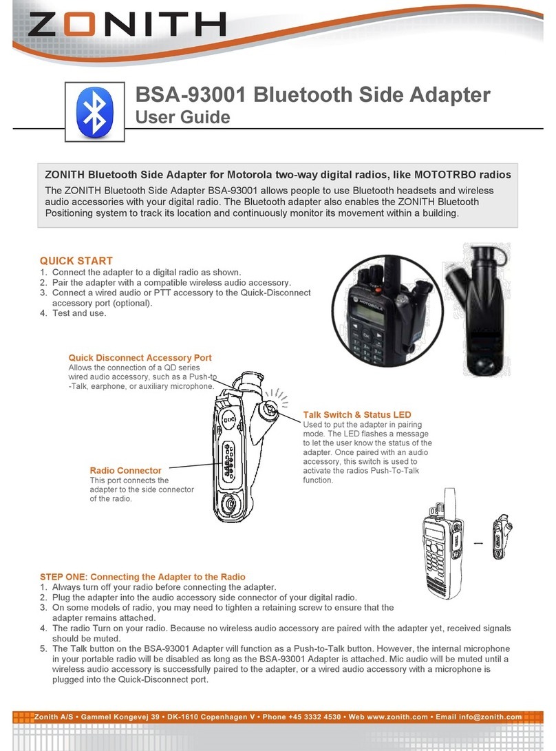 ZONITH BSA-93001 user guide