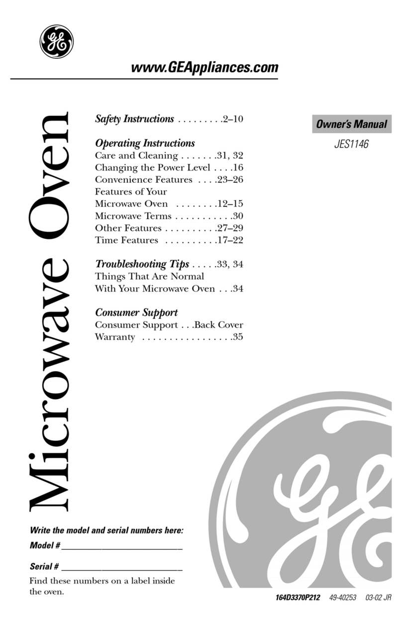 GE Appliances JES1146 User manual