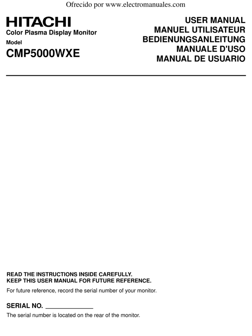 Hitachi CMP5000WXE User m Service manual