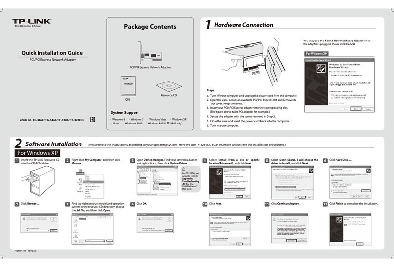 TP-Link TG-3269 User manual TP-Link TG-3269 User manual