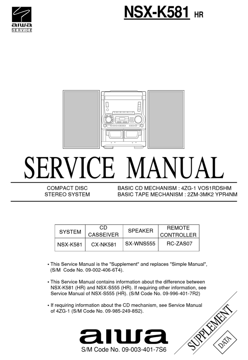 Aiwa NSX-K581 Service manual