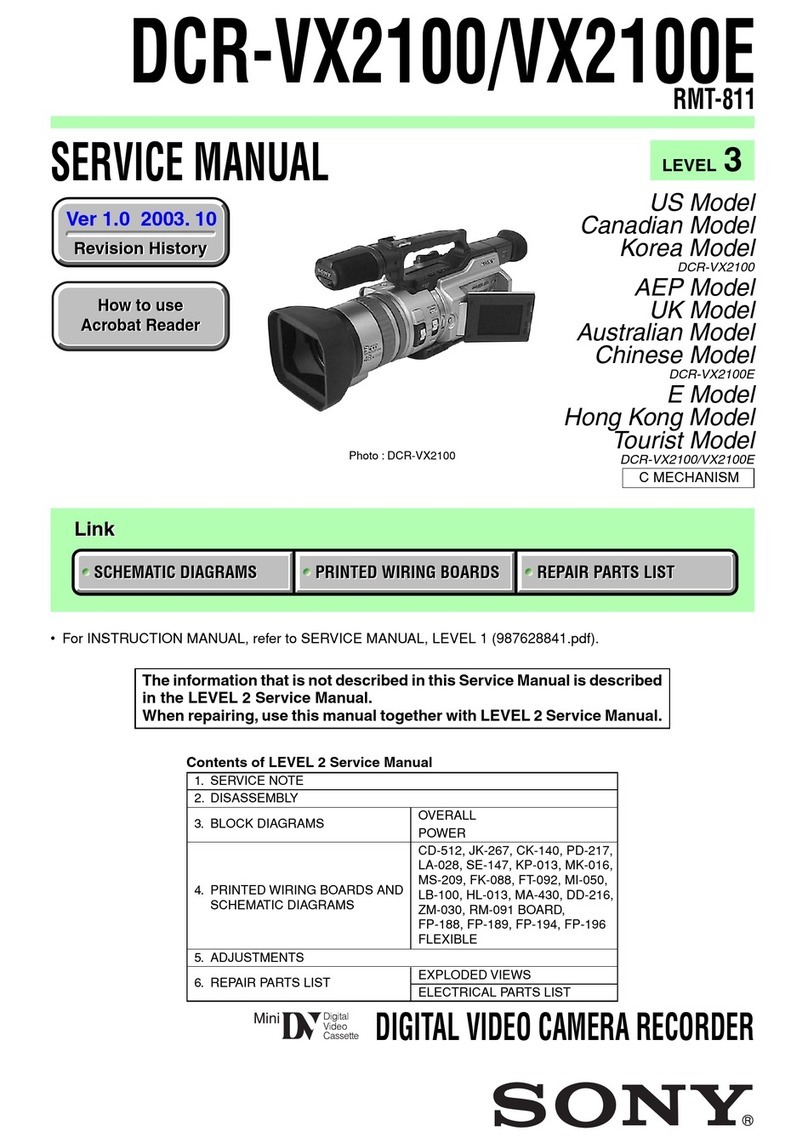 Sony DCR VX2100 - Handycam Camcorder - 380 KP User manual