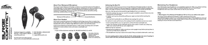 H2O Audio Surge Contact user manual