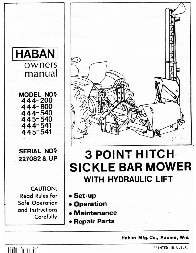 Haban 445-540 owner's manual