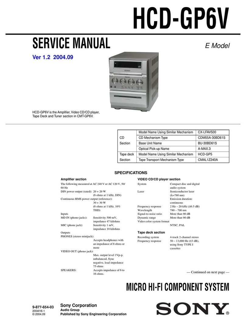 Sony HCD-GP6V Service manual