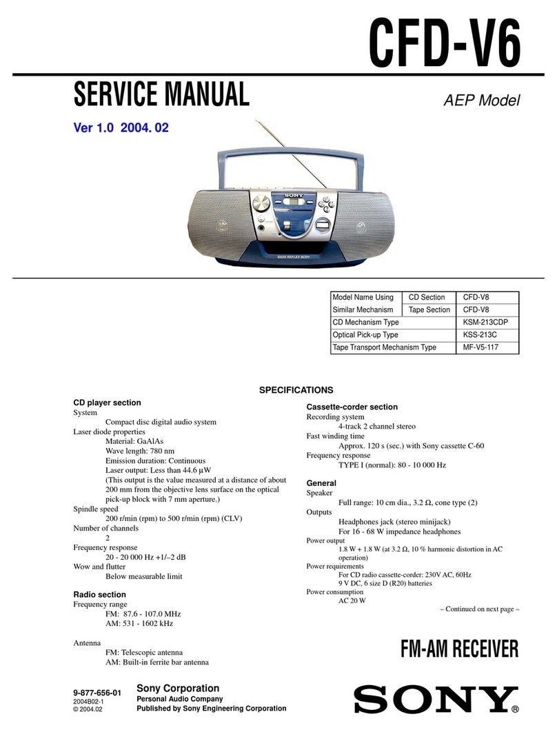 Sony CFD-V6 Service manual