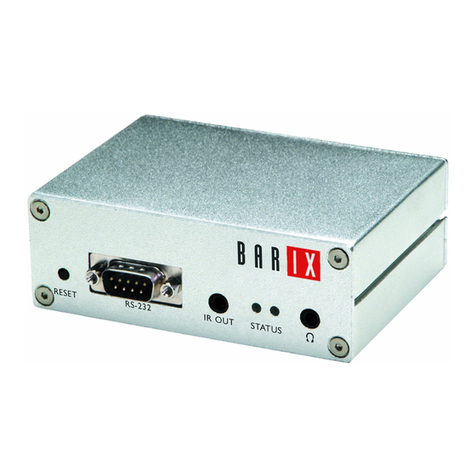 BARIX Instreamer User manual
