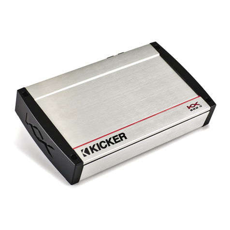Kicker KX800.5 User manual