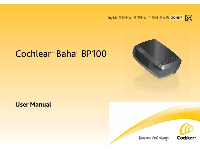Cochlear Baha BP100 User manual