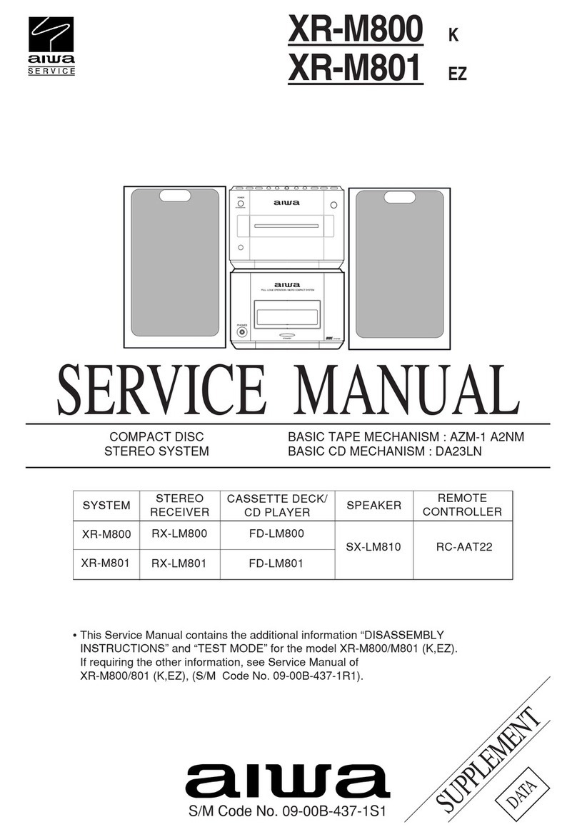 Aiwa XR-M800 User manual