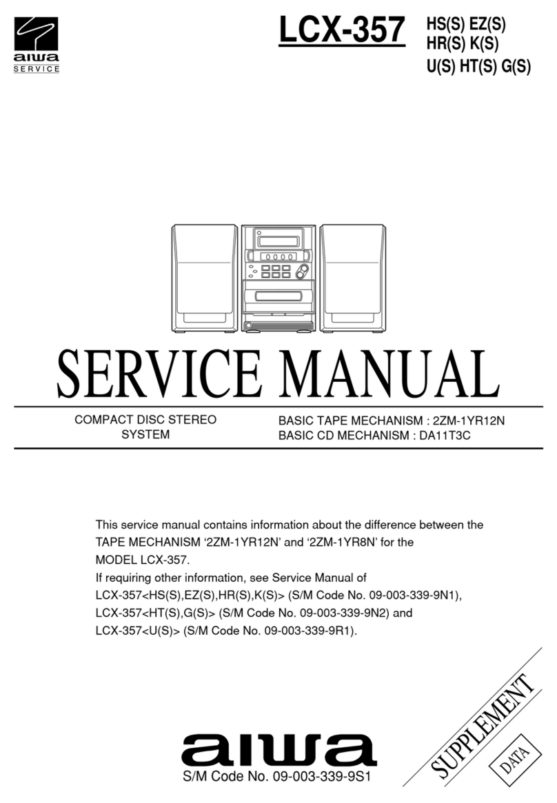 Aiwa LCX-357 User manual