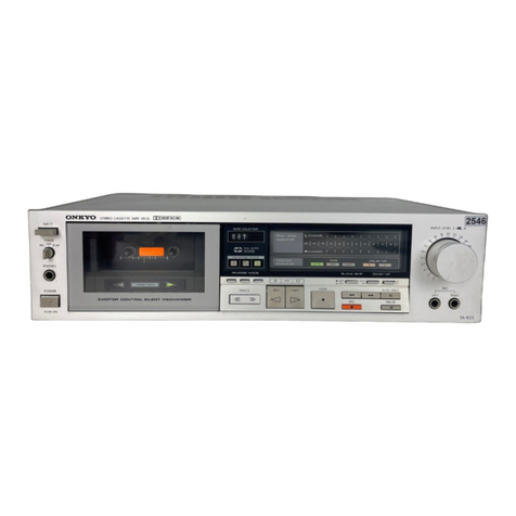 Onkyo TA-R33 User manual Onkyo TA-R33 User manual