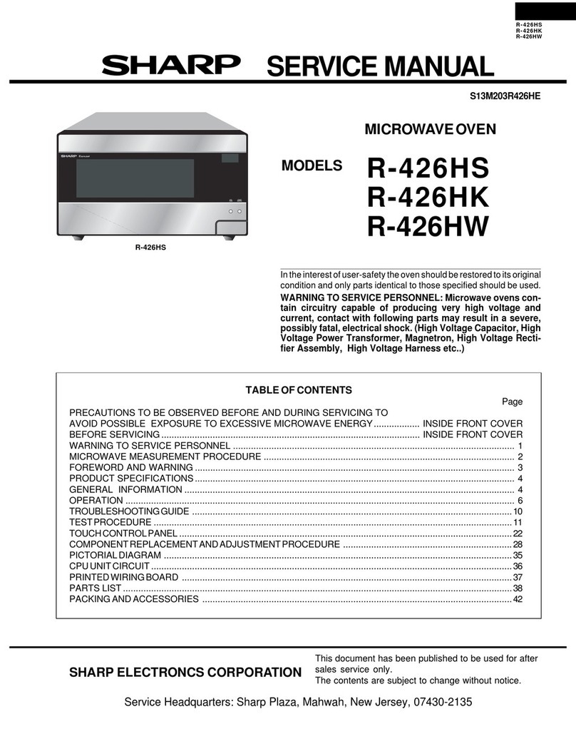 Sharp R-426HS User manual Sharp R-426HS User manual