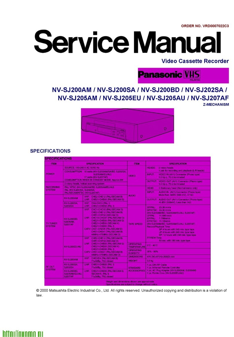 Panasonic NV-SJ200AM User manual