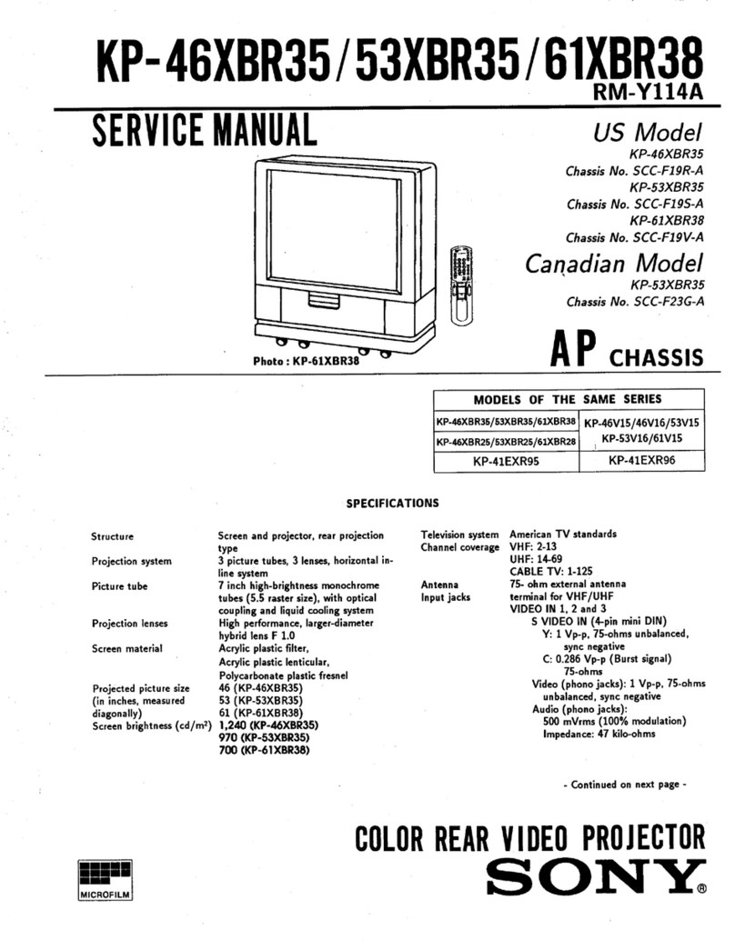 Kenwood KP-53XBR35 Service manual