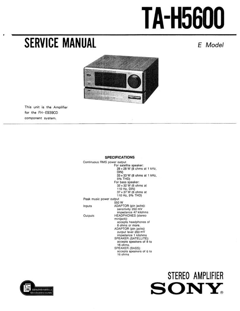 Sony TA-H5600 Service manual Sony TA-H5600 Service manual