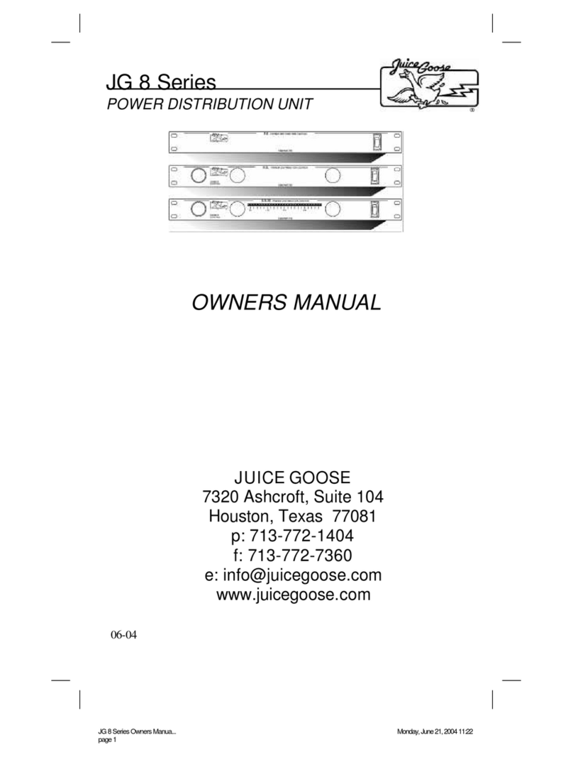 JuiceGoose JG 8 Series owner's manual