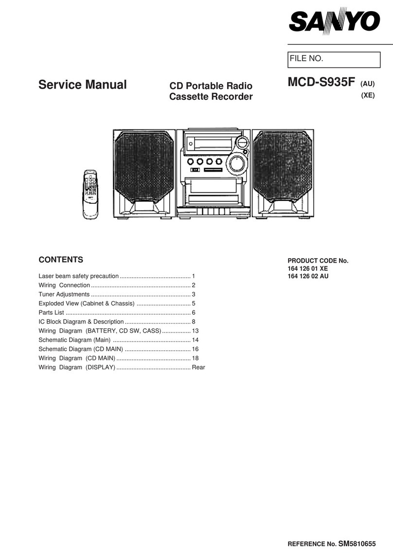 Sanyo MCD-S935F Service manual