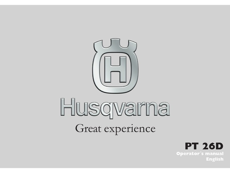 Husqvarna PT 26D Operator's manual