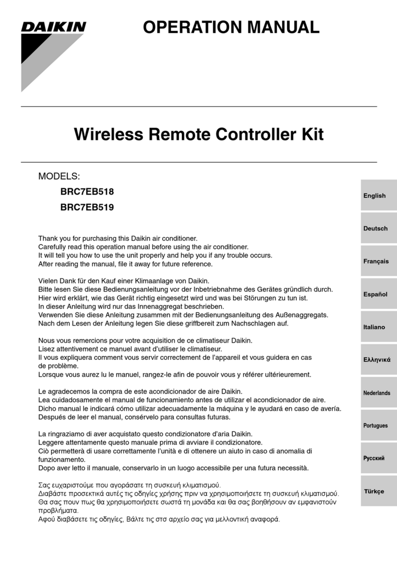 Daikin BRC7EB518 Operation manual