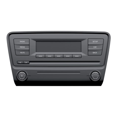 Skoda Infotainment Radio Blues User manual