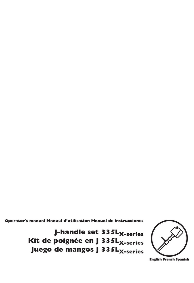 Husqvarna J-handle set 335L X-series Operator's manual